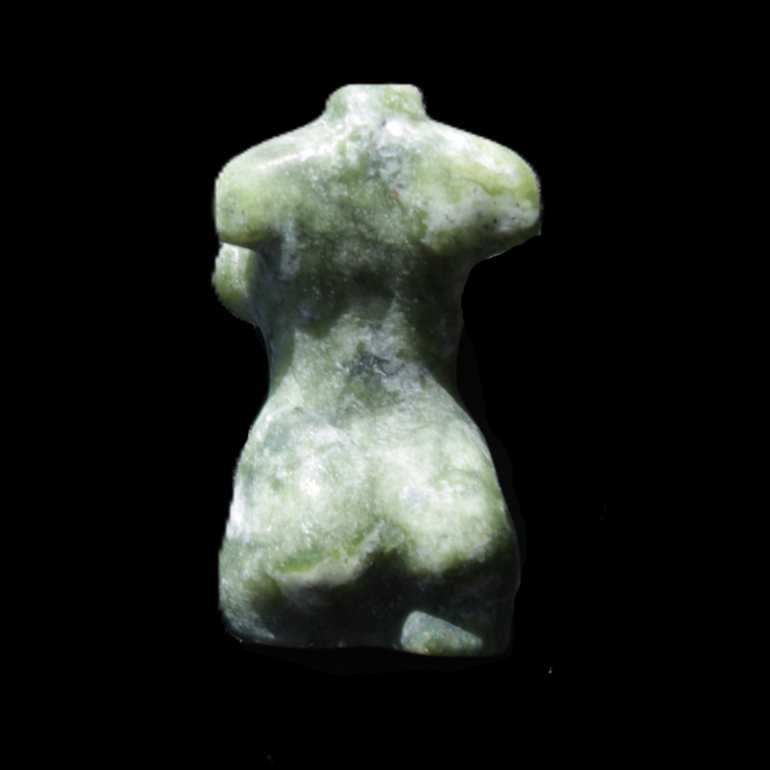 Green Jasper Hand-carved crystal goddess 42-47mm 20-30g