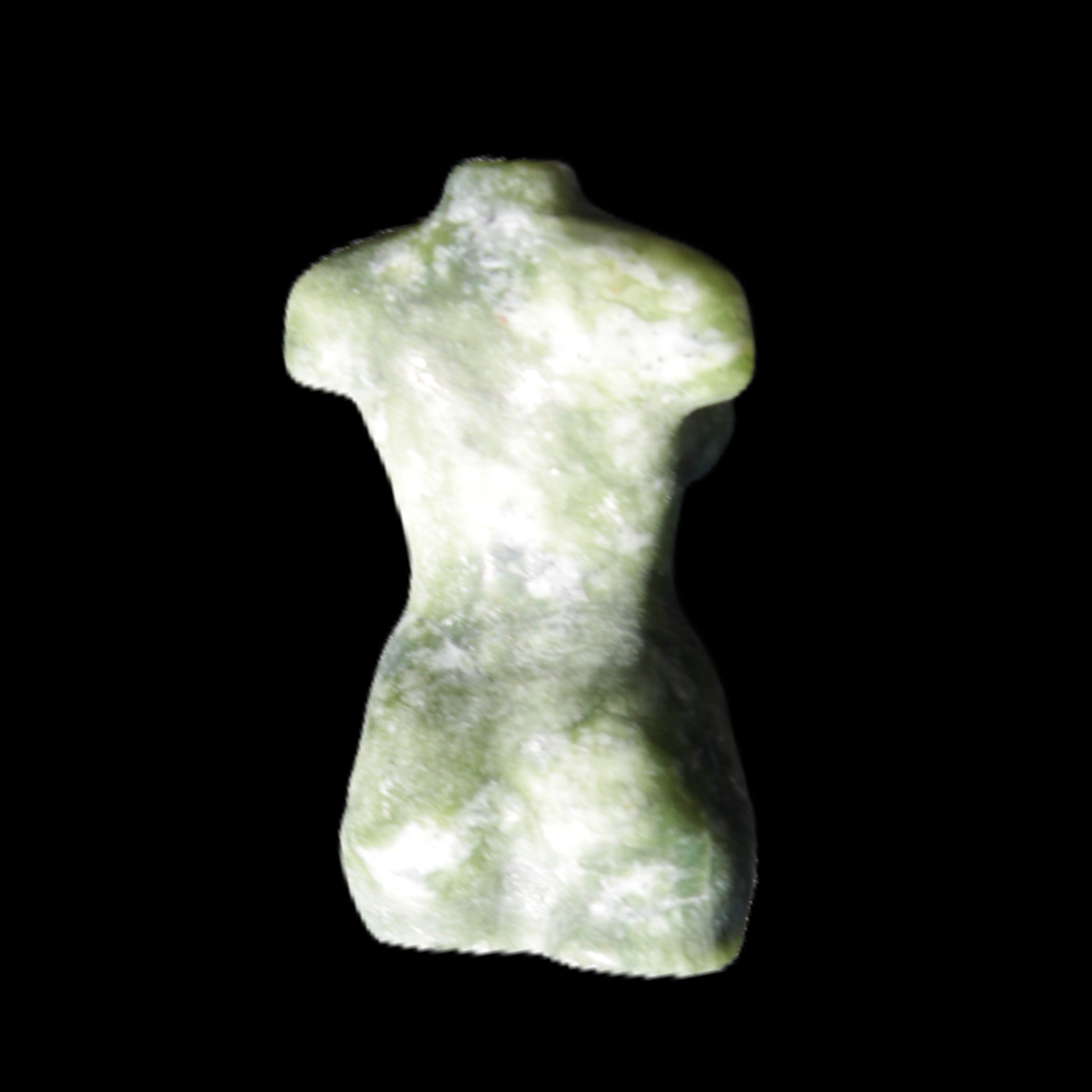 Green Jasper Hand-carved crystal goddess 42-47mm 20-30g