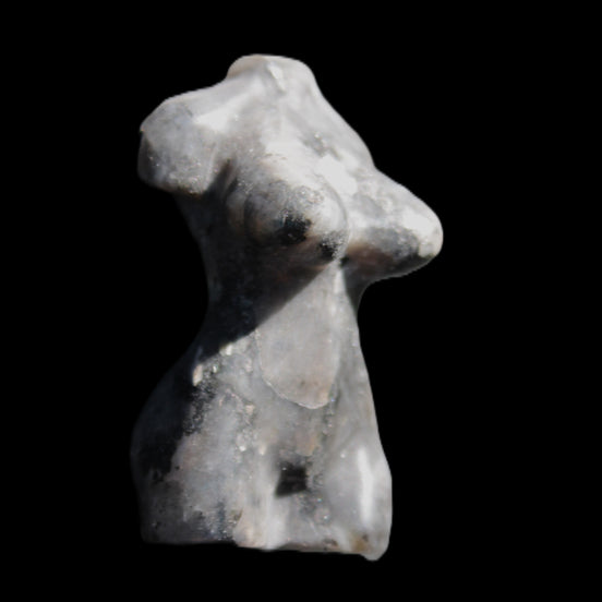 Larvikite Hand-carved crystal goddess 42-47mm 20-30g