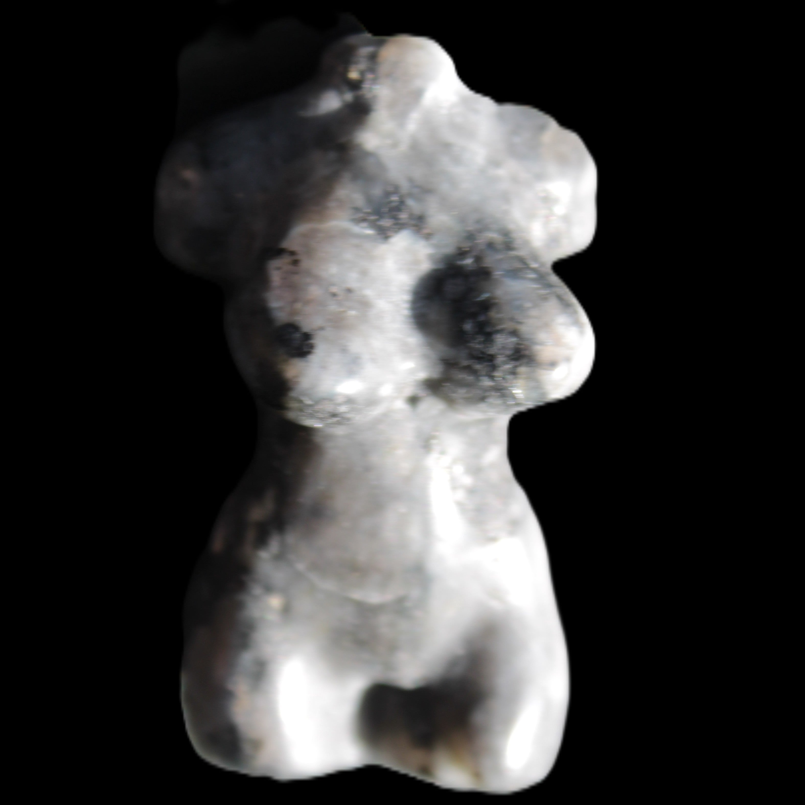 Larvikite Hand-carved crystal goddess 42-47mm 20-30g