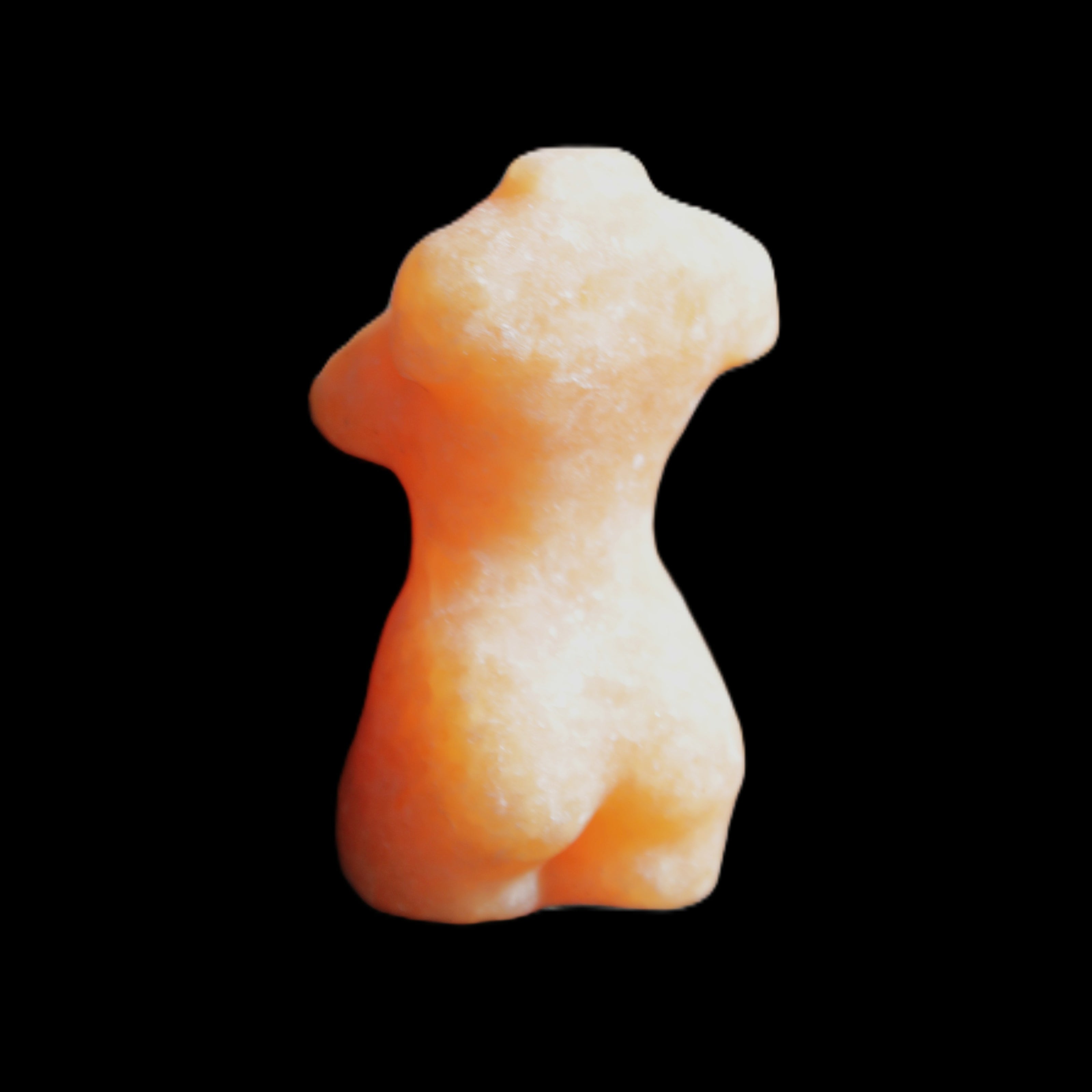 Hand-carved crystal goddess 42-47mm 20-30g in sunlight - Rocks and Things Store