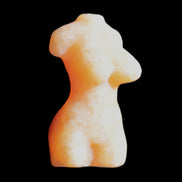 Hand-carved crystal goddess 42-47mm 20-30g in sunlight - Rocks and Things Store