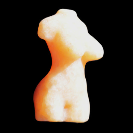 Hand-carved crystal goddess 42-47mm 20-30g in sunlight - Rocks and Things Store