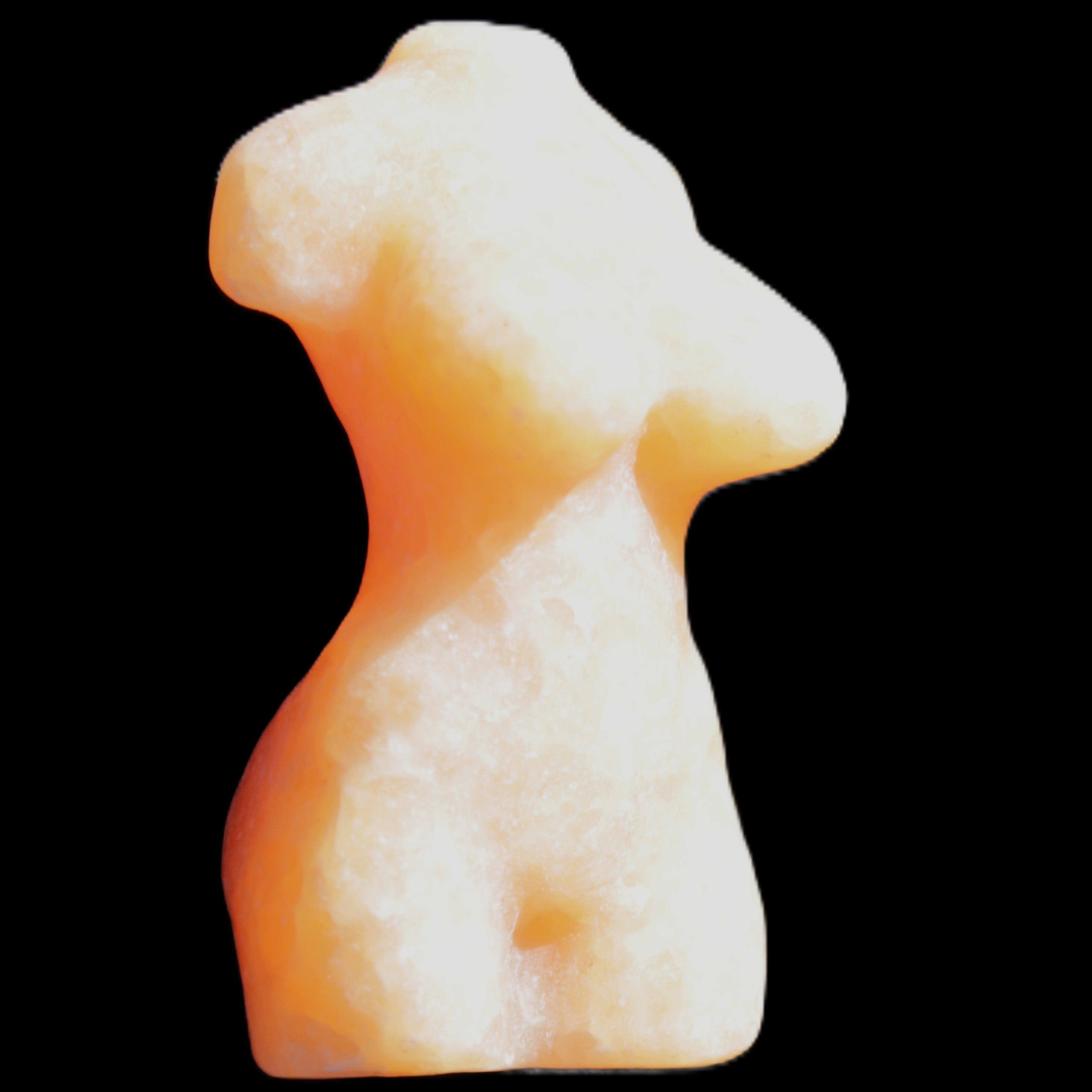 Hand-carved crystal goddess 42-47mm 20-30g in sunlight - Rocks and Things Store