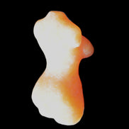 Hand-carved crystal goddess 42-47mm 20-30g in sunlight - Rocks and Things Store