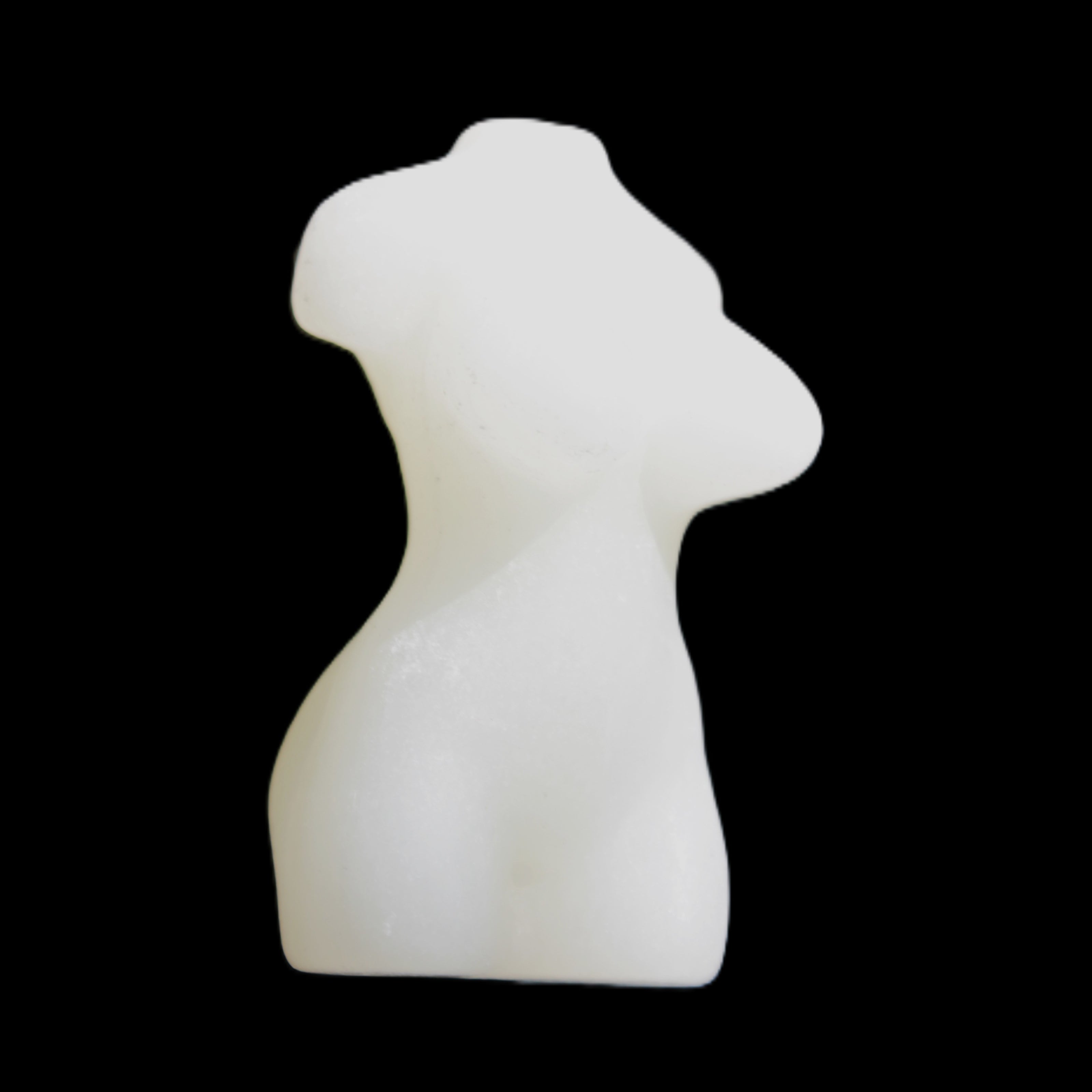 White Afghan Jade Hand-carved crystal goddess 42-47mm 20-30g in sunlight - Rocks and Things Store