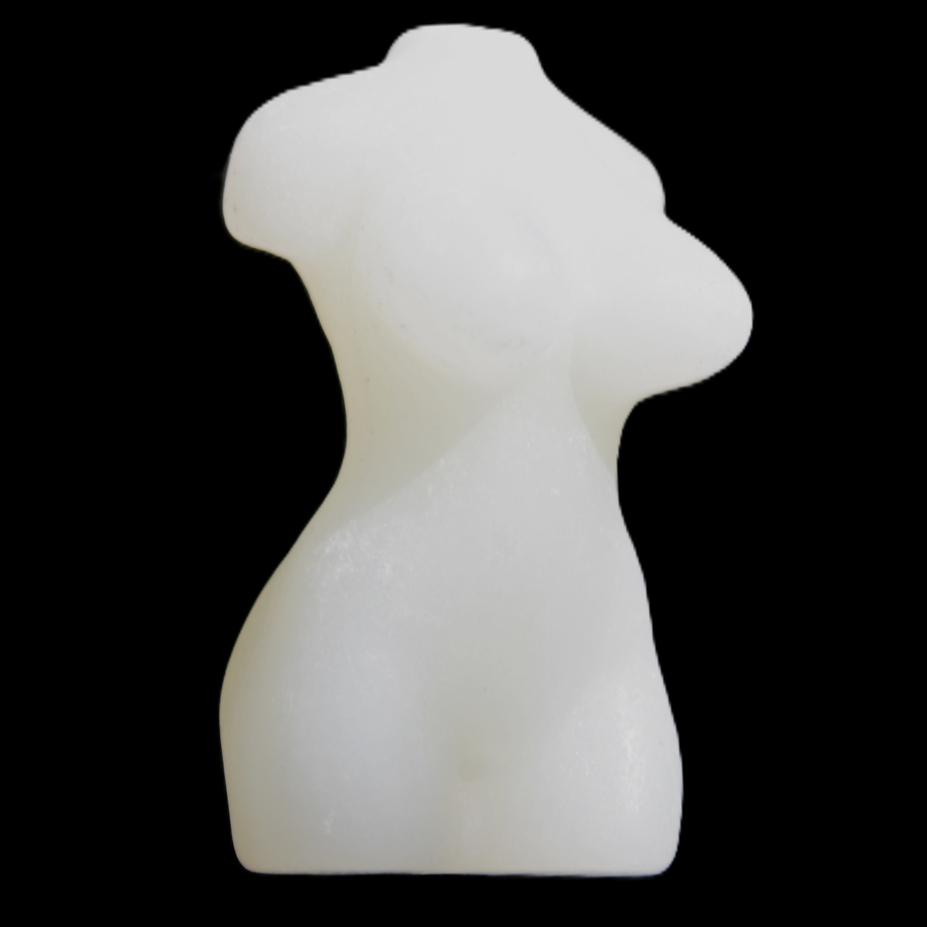 White Afghan Jade Hand-carved crystal goddess 42-47mm 20-30g in sunlight - Rocks and Things Store