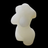 White Afghan Jade Hand-carved crystal goddess 42-47mm 20-30g in sunlight - Rocks and Things Store