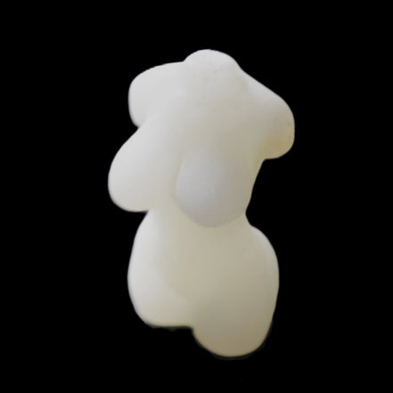 White Afghan Jade Hand-carved crystal goddess 42-47mm 20-30g in sunlight - Rocks and Things Store