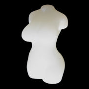 White Afghan Jade Hand-carved crystal goddess 42-47mm 20-30g in sunlight - Rocks and Things Store