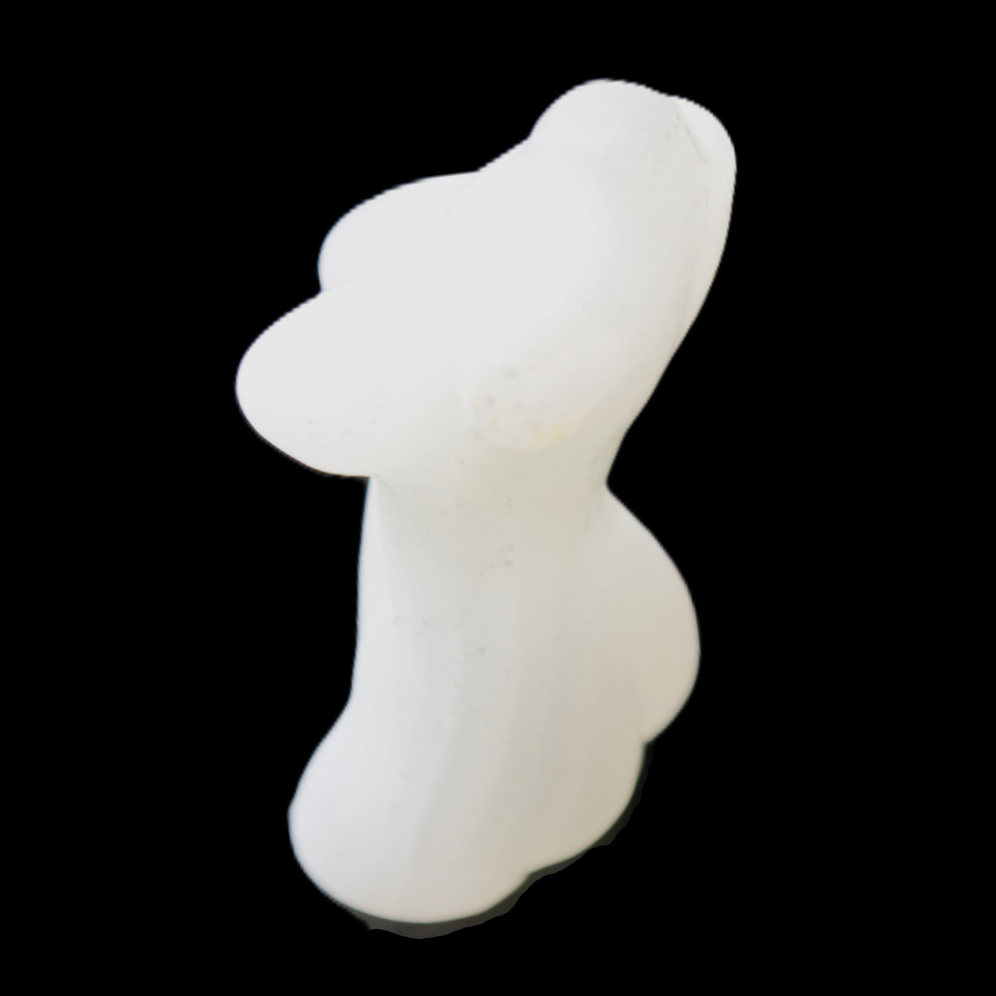 White Afghan Jade Hand-carved crystal goddess 42-47mm 20-30g in sunlight - Rocks and Things Store