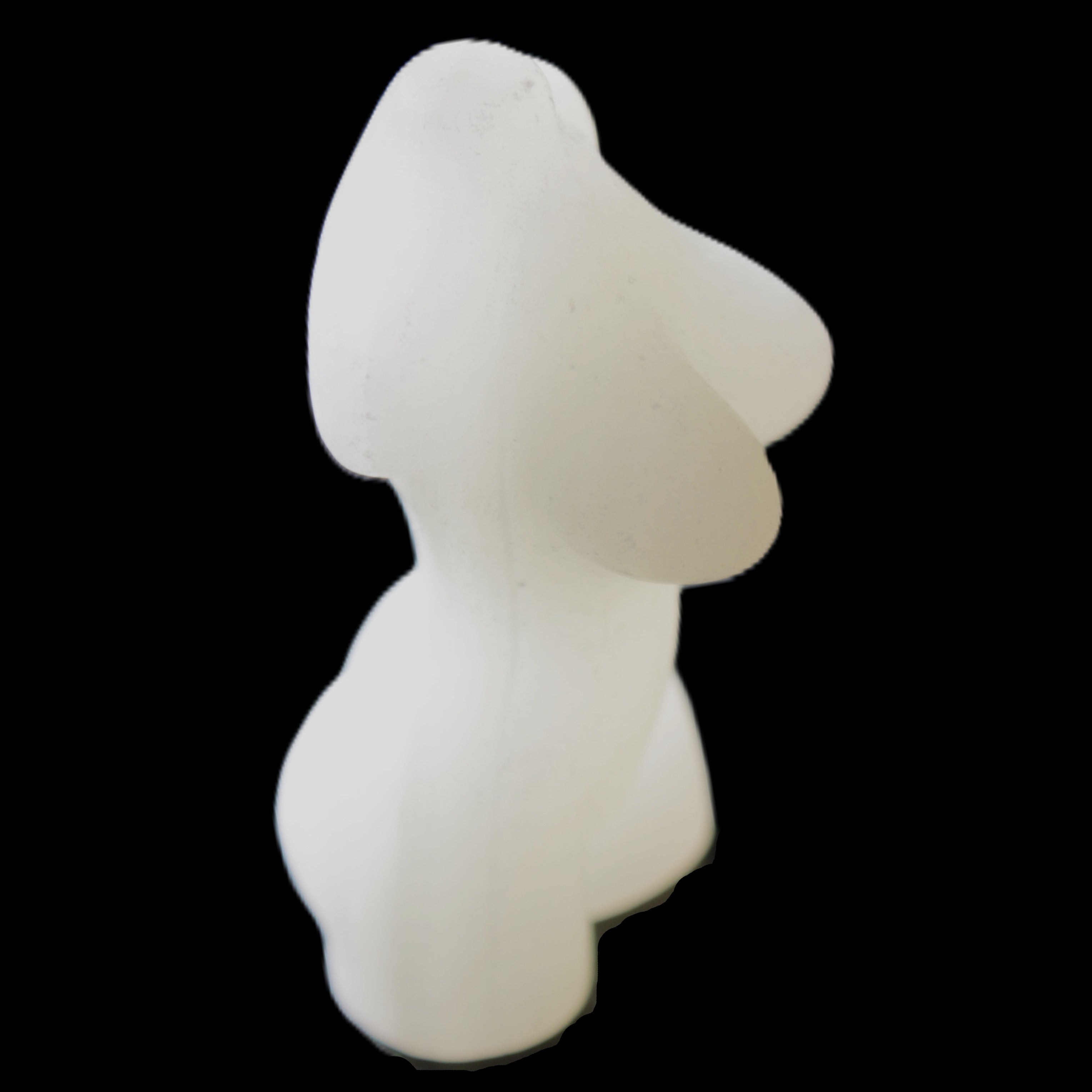 White Afghan Jade Hand-carved crystal goddess 42-47mm 20-30g in sunlight - Rocks and Things Store
