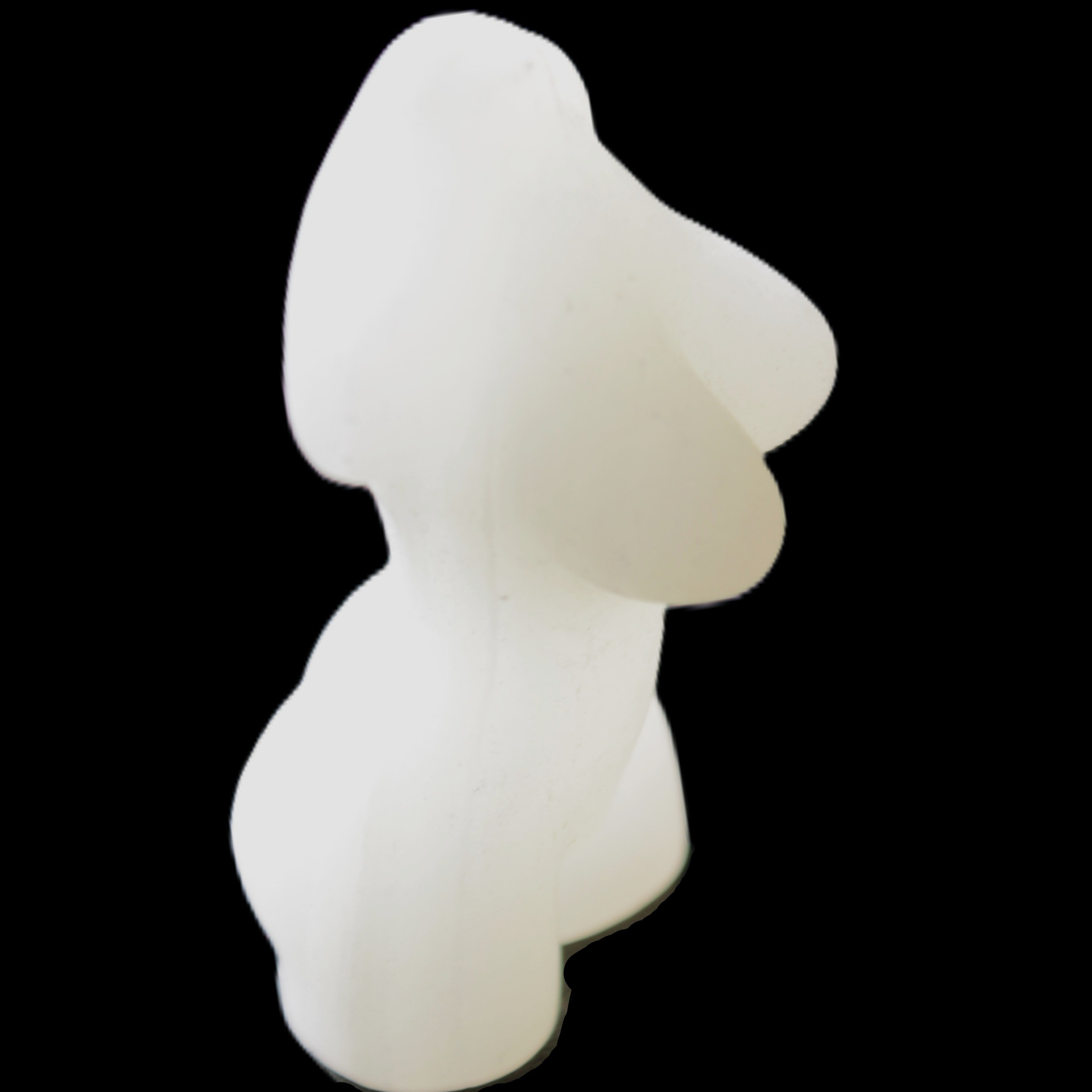 White Afghan Jade Hand-carved crystal goddess 42-47mm 20-30g in sunlight - Rocks and Things Store