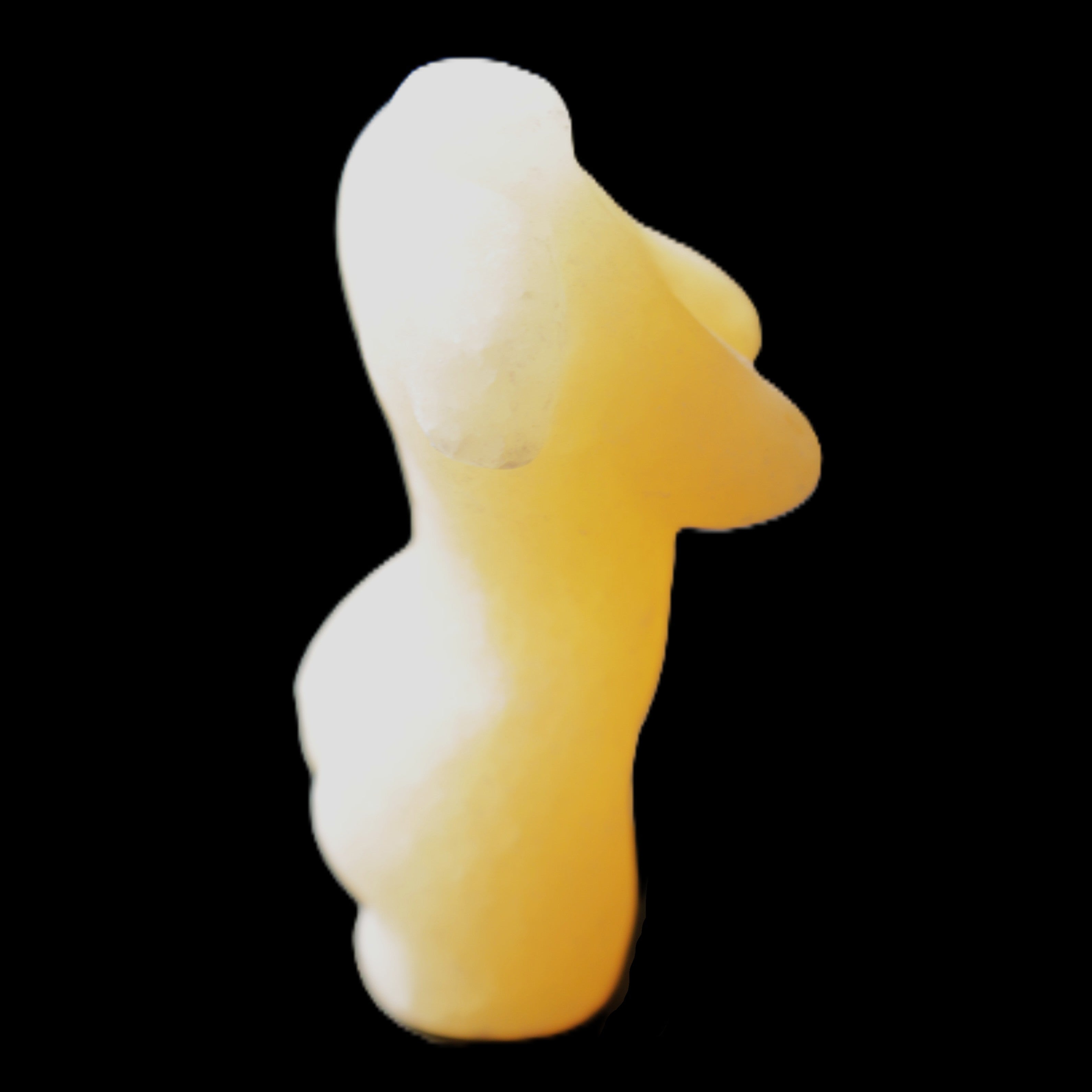 Hand-carved crystal goddess 42-47mm 20-30g in sunlight - Rocks and Things Store