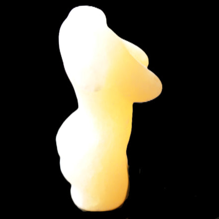 Hand-carved crystal goddess 42-47mm 20-30g in sunlight - Rocks and Things Store