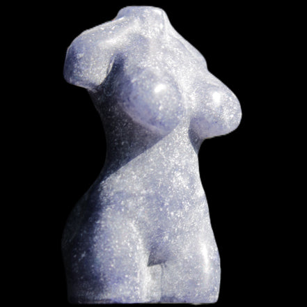 Hand-carved crystal goddess 42-47mm 20-30g in sunlight - Rocks and Things Store