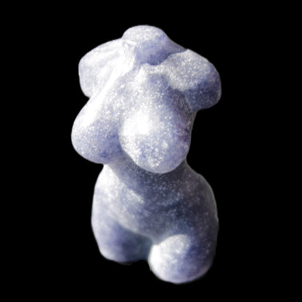 Hand-carved crystal goddess 42-47mm 20-30g in sunlight - Rocks and Things Store