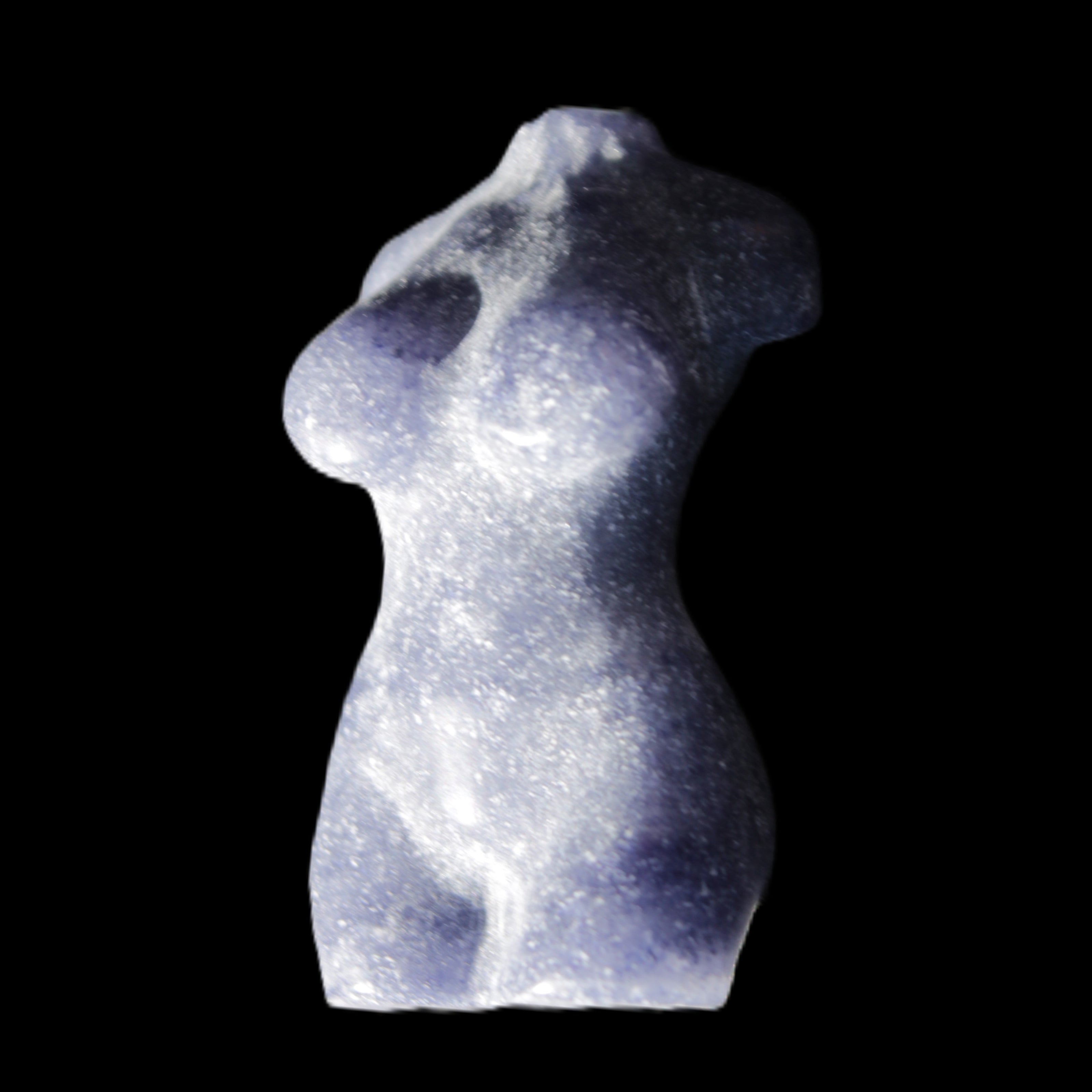 Hand-carved crystal goddess 42-47mm 20-30g in sunlight - Rocks and Things Store