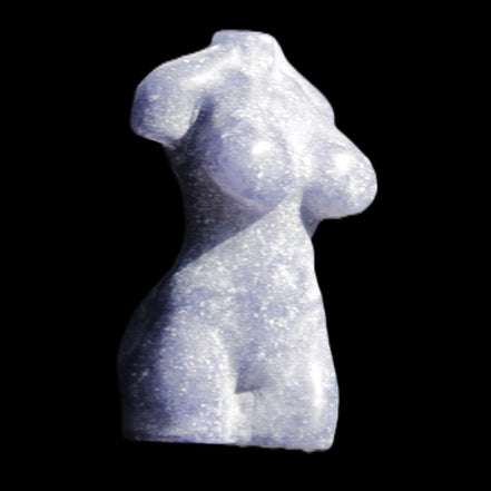 Hand-carved crystal goddess 42-47mm 20-30g in sunlight - Rocks and Things Store