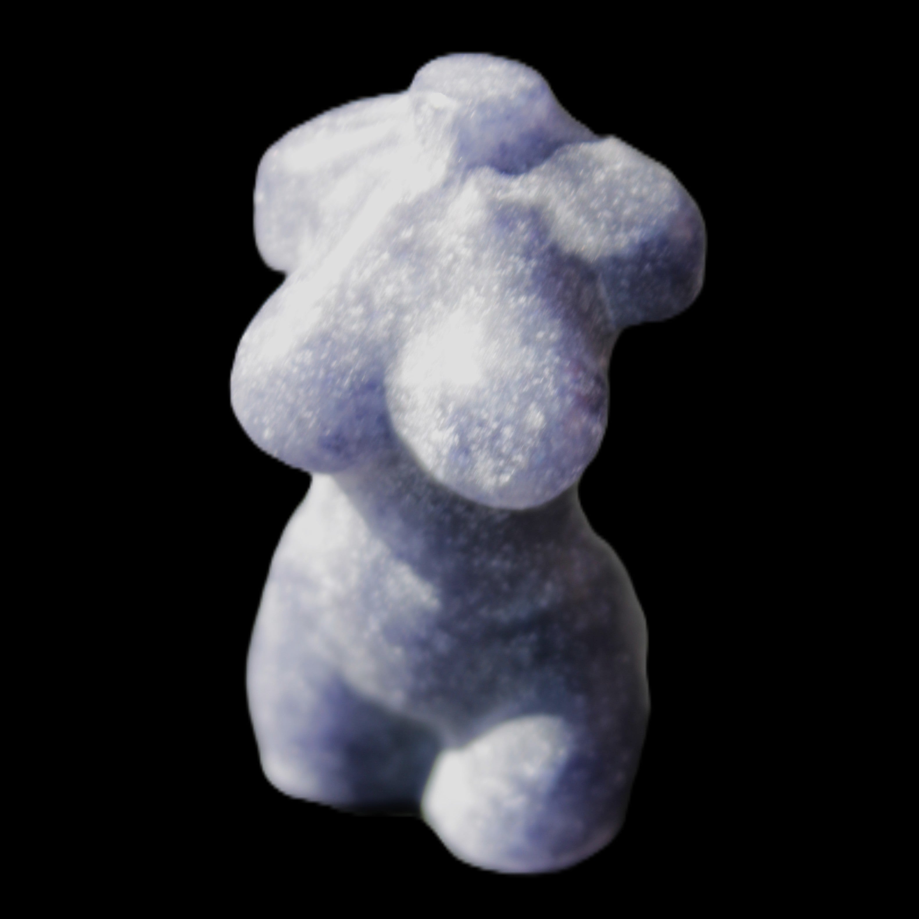 Hand-carved crystal goddess 42-47mm 20-30g in sunlight - Rocks and Things Store