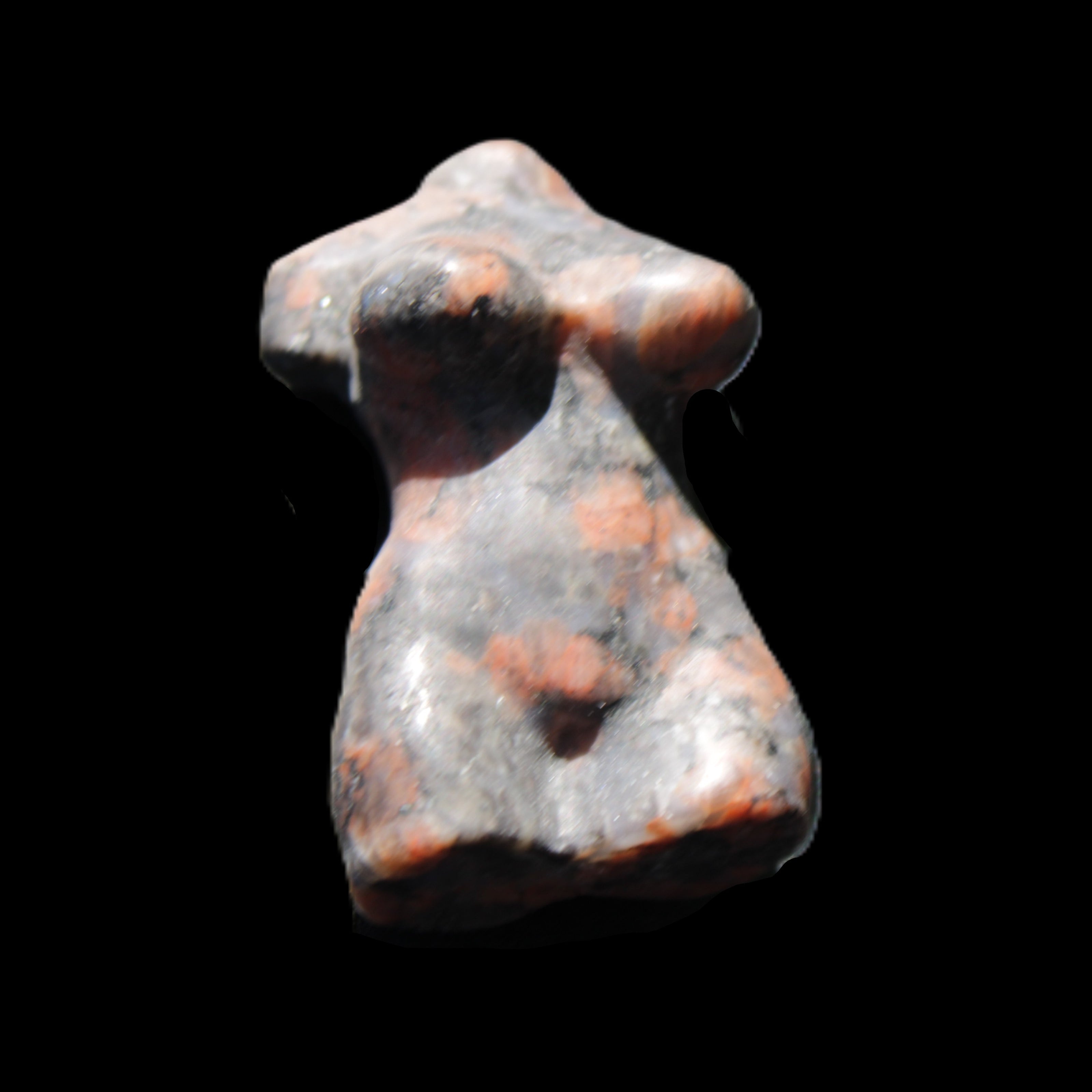 Hand-carved crystal goddess 42-47mm 20-30g in sunlight - Rocks and Things Store