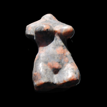 Hand-carved crystal goddess 42-47mm 20-30g in sunlight - Rocks and Things Store