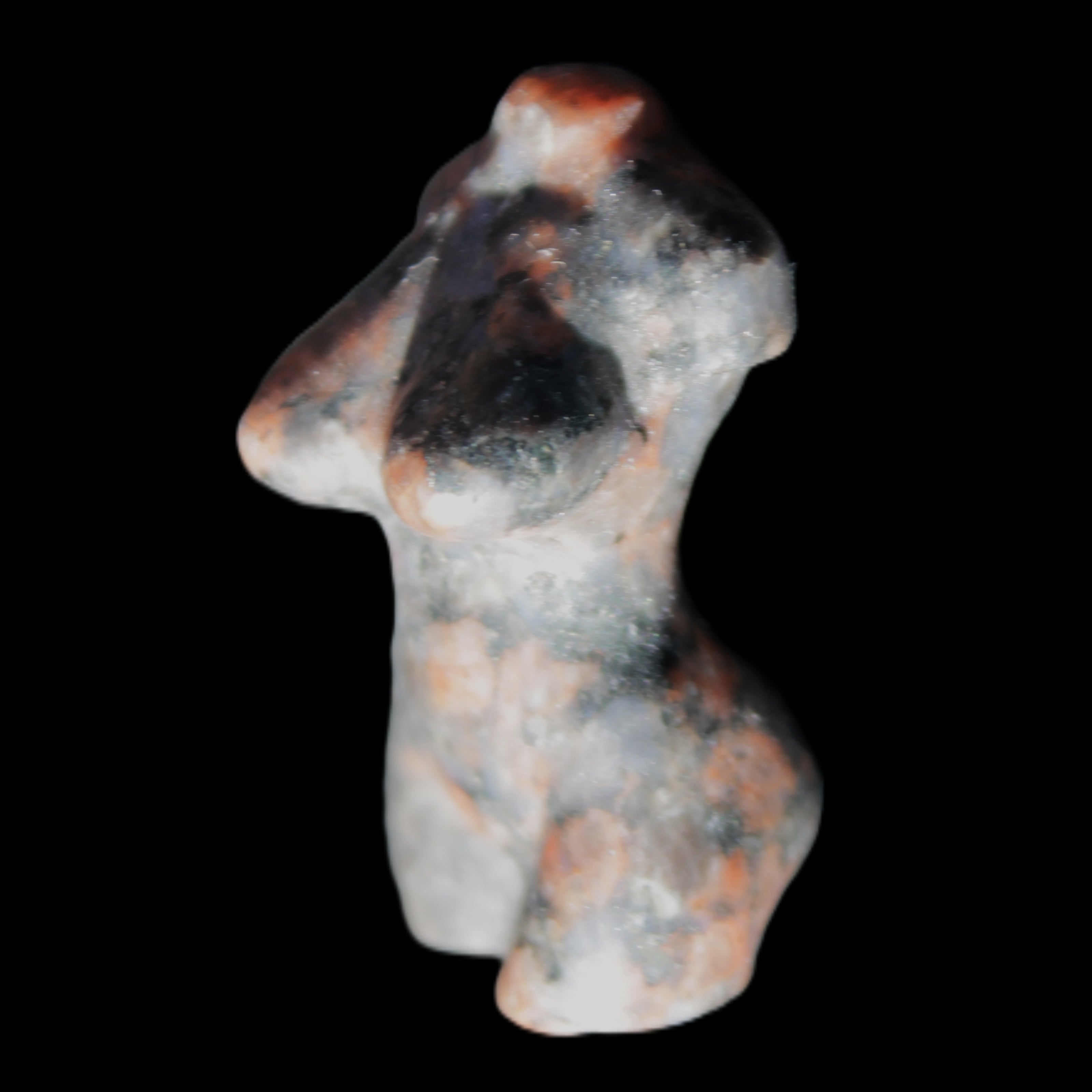 Hand-carved crystal goddess 42-47mm 20-30g in sunlight - Rocks and Things Store