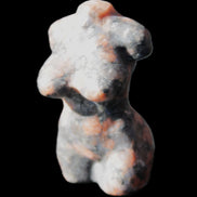 Hand-carved crystal goddess 42-47mm 20-30g in sunlight - Rocks and Things Store