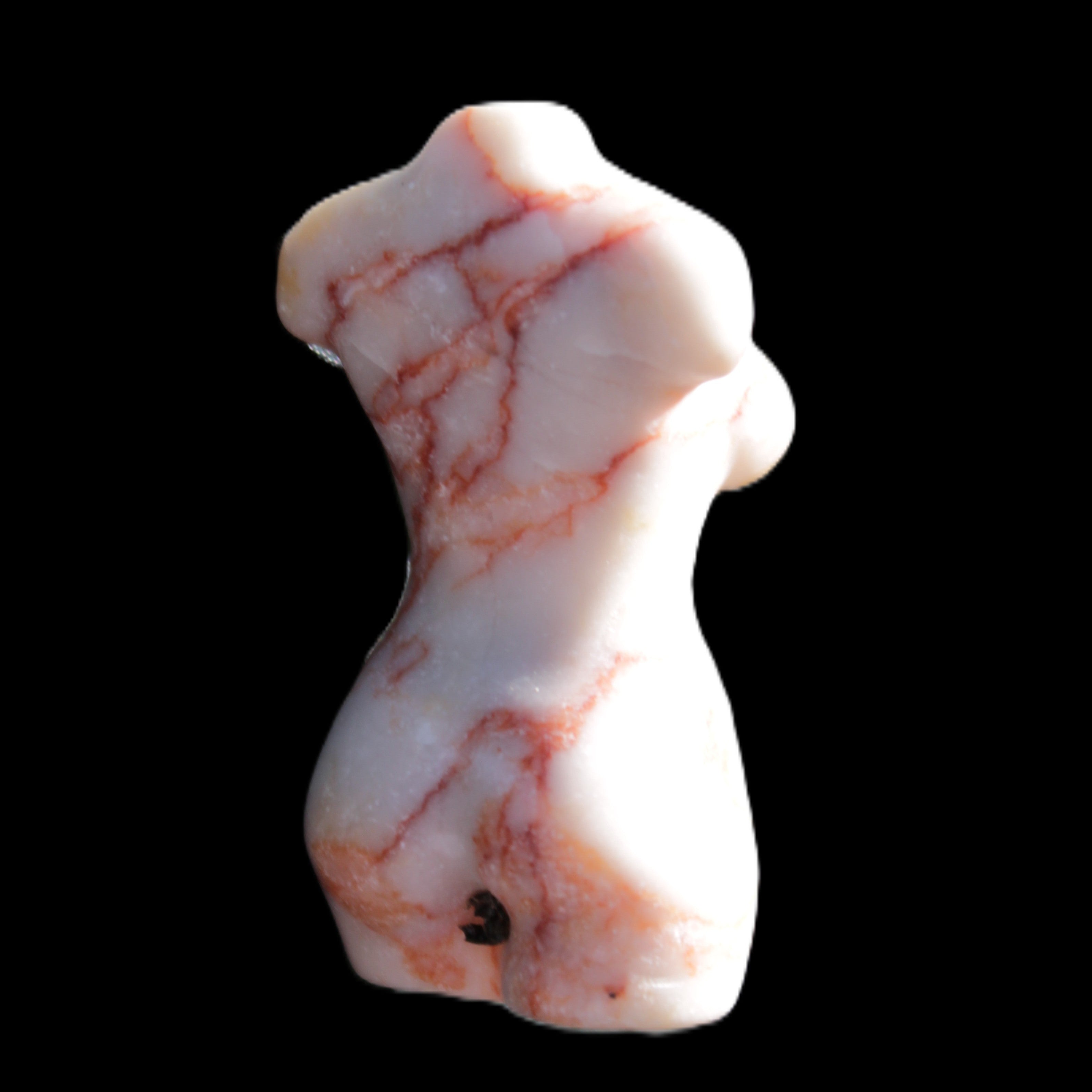 Hand-carved crystal goddess 42-47mm 20-30g in sunlight - Rocks and Things Store