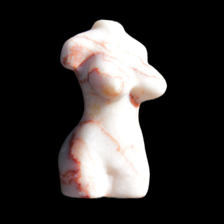 Hand-carved crystal goddess 42-47mm 20-30g in sunlight - Rocks and Things Store