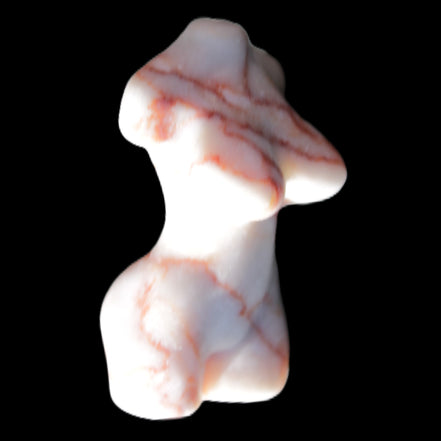 Hand-carved crystal goddess 42-47mm 20-30g in sunlight - Rocks and Things Store