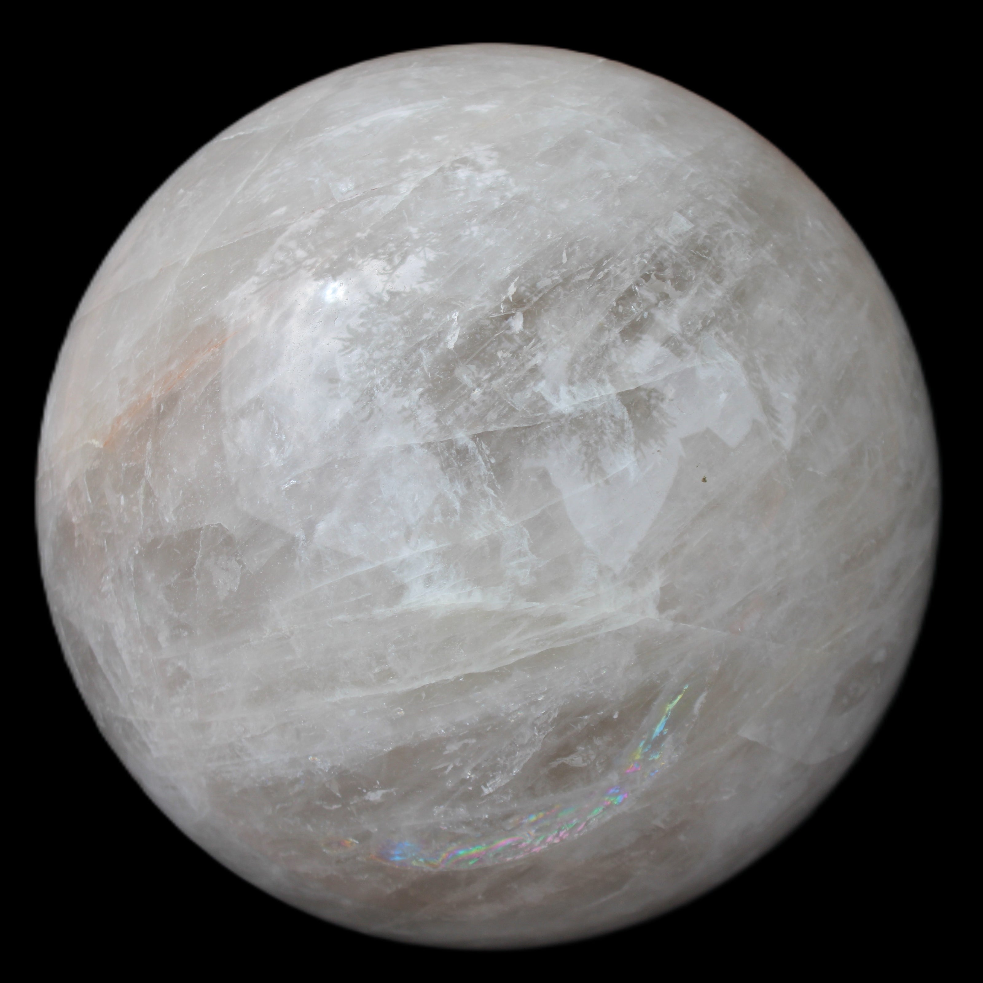Large Pink Fluorite sphere 150mm 4760g in sunlight - Rocks and Things Store