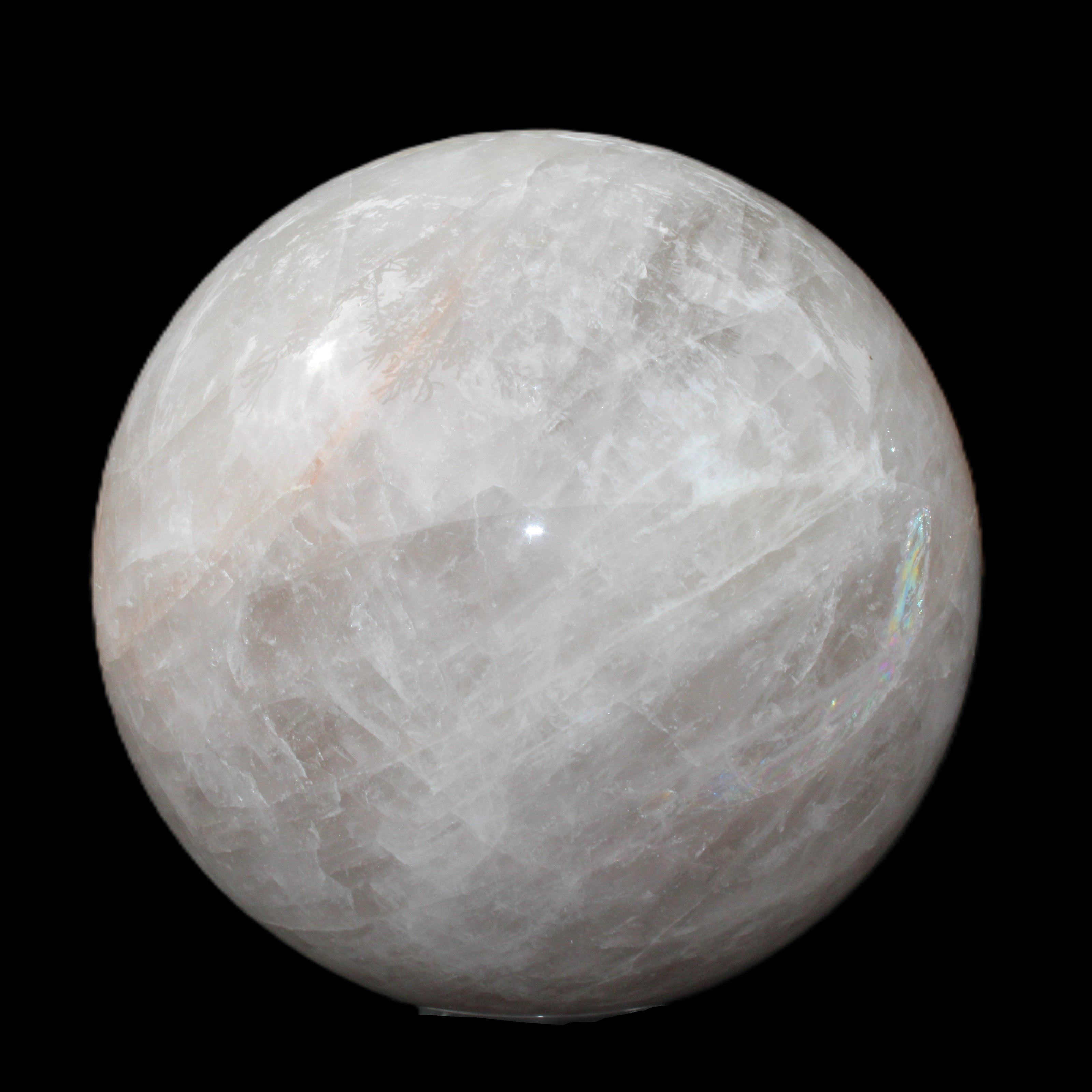 Large Pink Fluorite sphere 150mm 4760g in sunlight - Rocks and Things Store