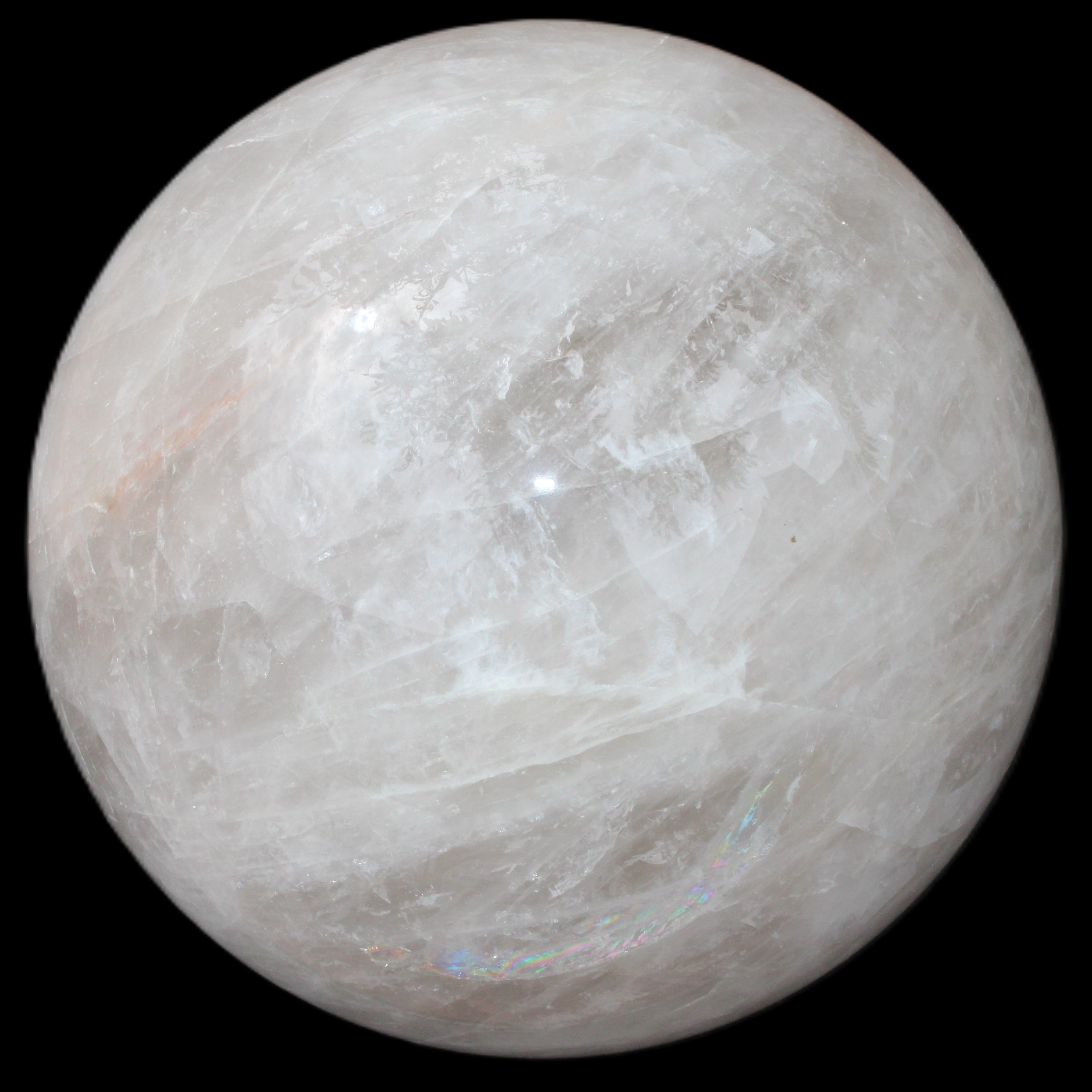 Large Pink Fluorite sphere 150mm 4760g in sunlight - Rocks and Things Store