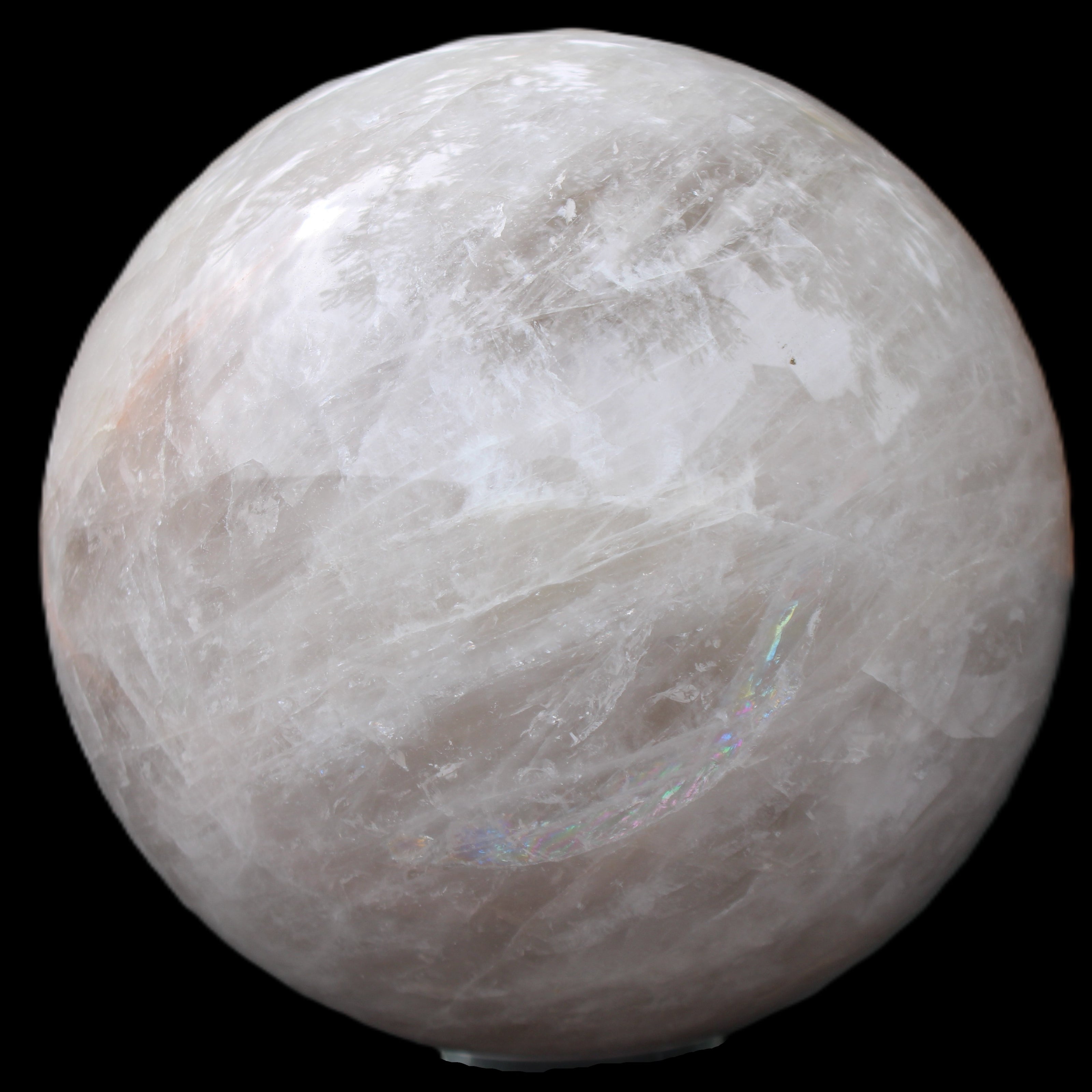 Large Pink Fluorite sphere 150mm 4760g in sunlight - Rocks and Things Store