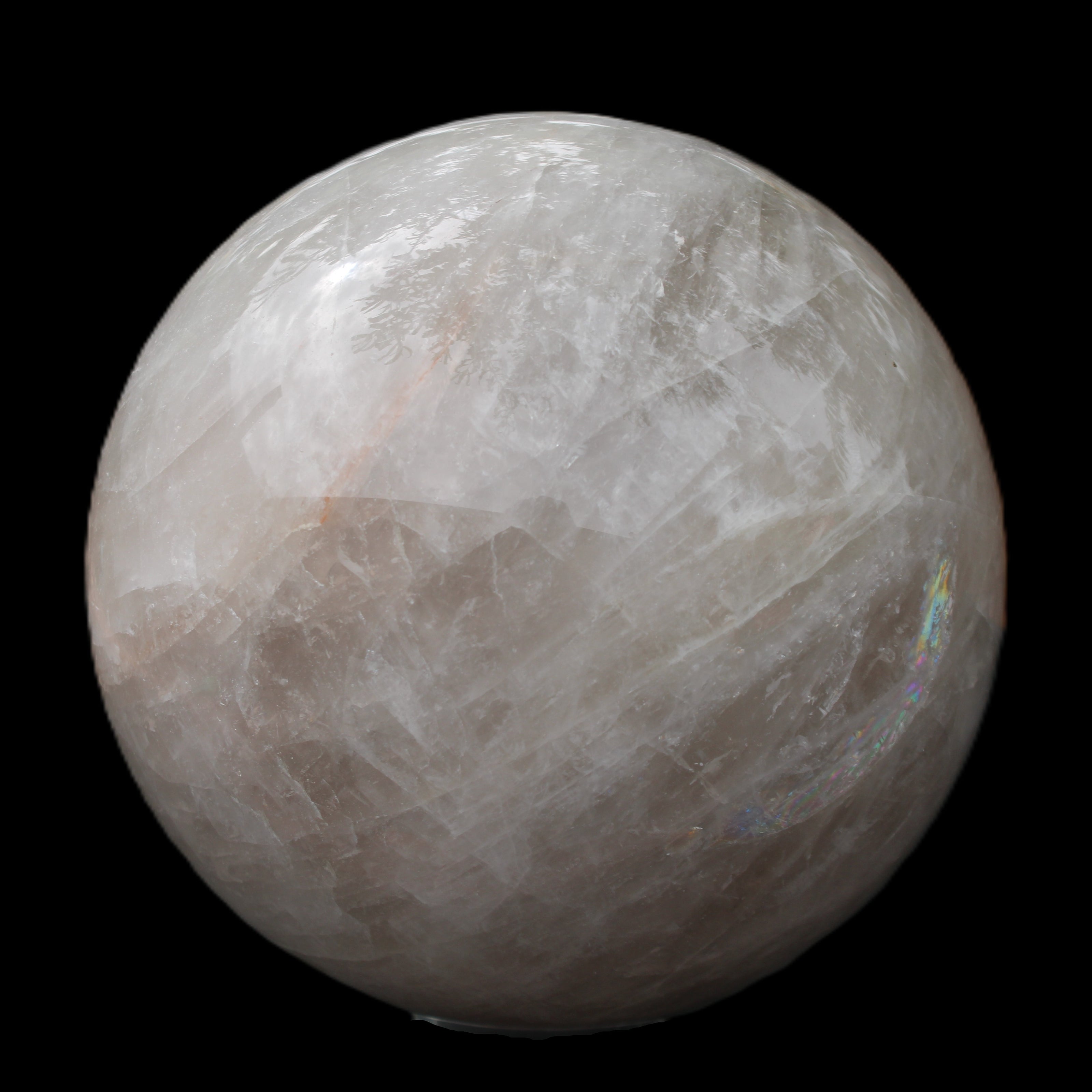 Large Pink Fluorite sphere 150mm 4760g in sunlight - Rocks and Things Store