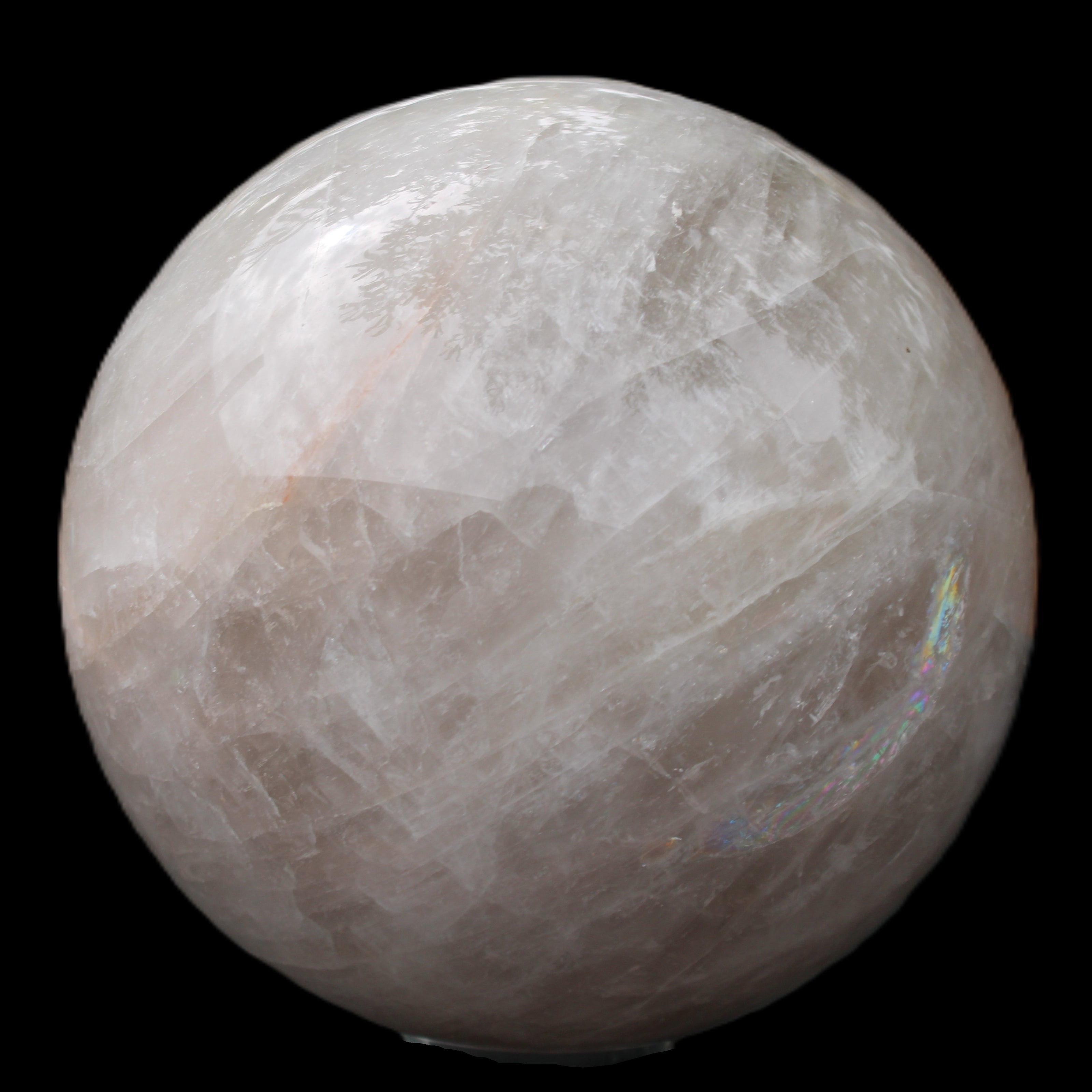 Large Pink Fluorite sphere 150mm 4760g in sunlight - Rocks and Things Store