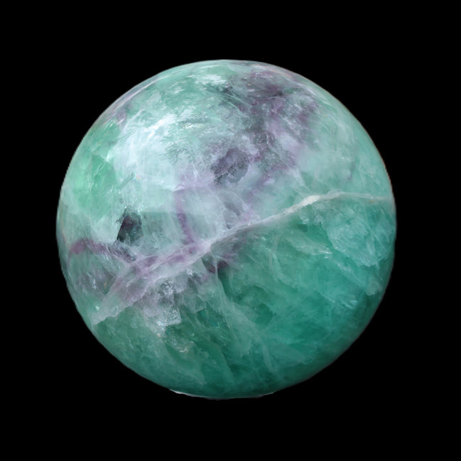 Rainbow Fluorite sphere 130mm 3740g in sunlight - Rocks and Things Store