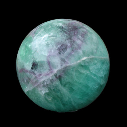 Rainbow Fluorite sphere 130mm 3740g in sunlight - Rocks and Things Store