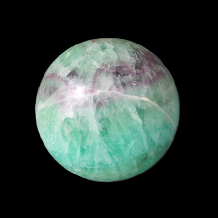 Rainbow Fluorite sphere 130mm 3740g in sunlight - Rocks and Things Store