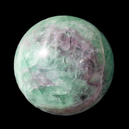 Rainbow Fluorite sphere 130mm 3740g in sunlight - Rocks and Things Store