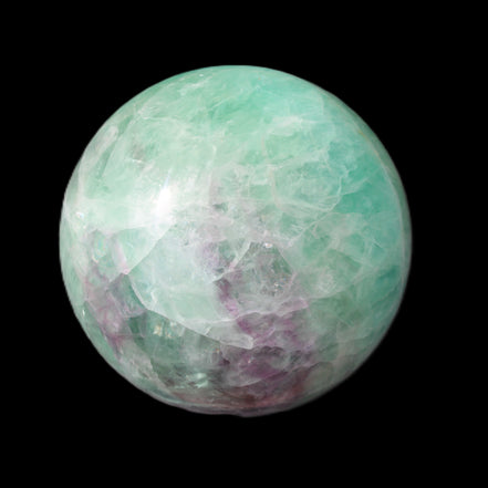 Rainbow Fluorite sphere 130mm 3740g in sunlight - Rocks and Things Store