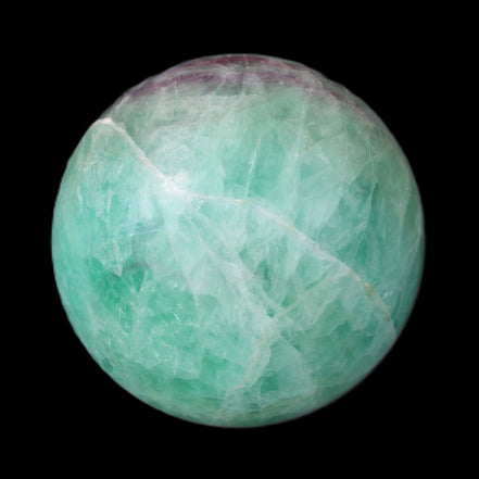 Rainbow Fluorite sphere 130mm 3740g in sunlight - Rocks and Things Store