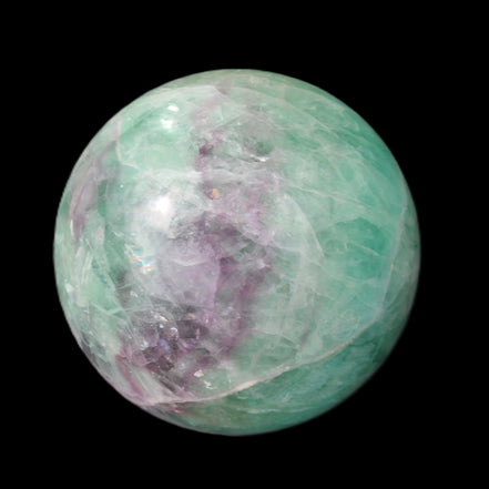 Rainbow Fluorite sphere 130mm 3740g in sunlight - Rocks and Things Store