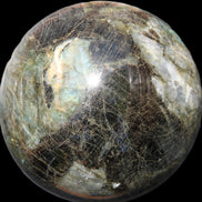 Huge Labradorite sphere 148mm 5320g in sunlight - Rocks and Things Store