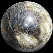 Huge Labradorite sphere 148mm 5320g in sunlight - Rocks and Things Store