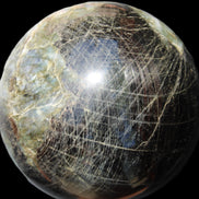 Huge Labradorite sphere 148mm 5320g in sunlight - Rocks and Things Store