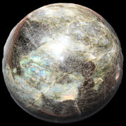 Huge Labradorite sphere 148mm 5320g in sunlight - Rocks and Things Store