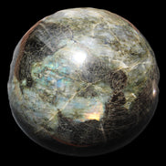 Huge Labradorite sphere 148mm 5320g in sunlight - Rocks and Things Store