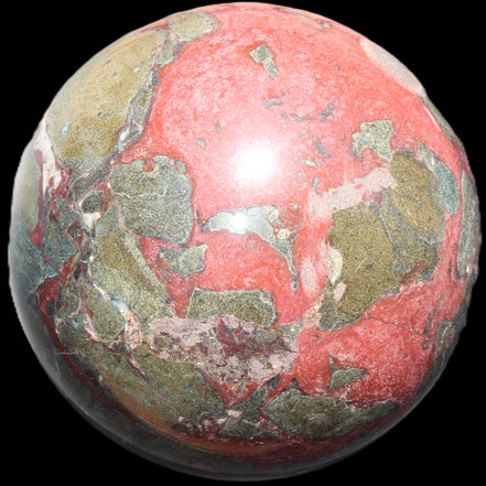 Dragons Blood Stone sphere 146mm 5100g in sunlight - Rocks and Things Store